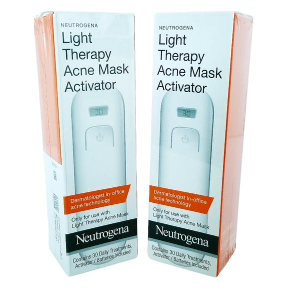 Neutrogena Light Therapy Acne Mask Activator 2-Pack New Sealed Exp. 2020 - Picture 1 of 5
